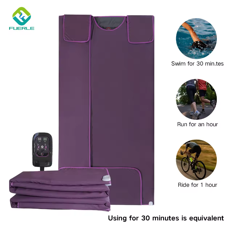 Infrared sauna blanket with Tourmaline Stone for home relaxation