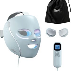 Shark CryoGlow LED Face Mask - Sauna Blanket UK Better Ageing: Proven to reduce fine lines*. Blemish Repair: Proven to improve blemishes LED FACE MASK- SHARK